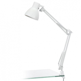 Лампа настольная HL074 белая HOROZ ELECTRIC