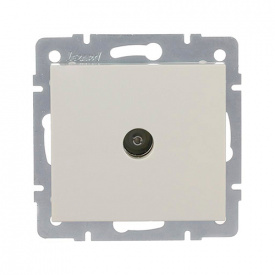 Розетка TV проходная крем RAIN Lezard 703-0388-129