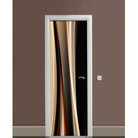 Наклейка на дверь Zatarga «Волны безумия» 650х2000 мм виниловая 3Д наклейка декор самоклеящаяся