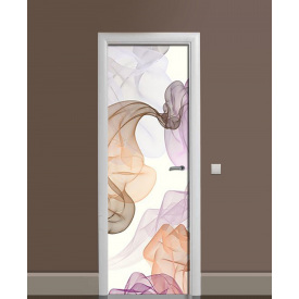 Наклейка на дверь Zatarga «Воздушный шифон» 650х2000 мм виниловая 3Д наклейка декор самоклеящаяся