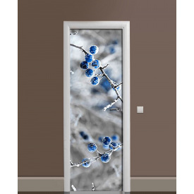 Наклейка на дверь Zatarga «Забытая черника» 650х2000 мм виниловая 3Д наклейка декор самоклеящаяся