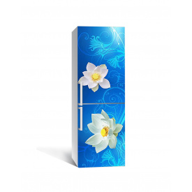 Наклейка на холодильник Zatarga «Лотос на плаву» 650х2000 мм виниловая 3Д наклейка декор на кухню