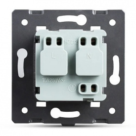 Механизм силовая розетка с заземлением Livolo белый (VL-C7-C1EU-11)