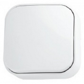 Выключатель 1-клавишный белый EVA