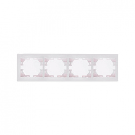 Четверна рамка Lezard Mira горизонтальна Біла (701-0200-149)