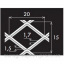 Лист прсечно-вытяжной TC MR22/12x3x2/1250x2500 Токмак