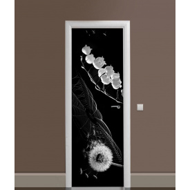 Наклейка на двері Zatarga "Кульбаба Конвалія" 650х2000 мм