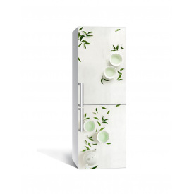 Наклейка на холодильник Zatarga «Эвкалиптовый чай» 650х2000 мм виниловая 3Д наклейка декор на кухню