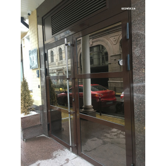 Шуко (Schüco) вхідні алюмінієві двері з характером захисту від заводу в Києві