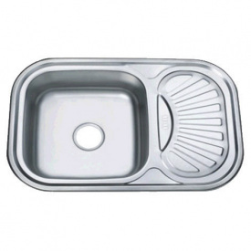 Мойка кухонная ZERIX Z7549-08-180E satin (ZX1606)