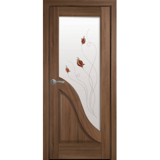 Міжкімнатні двері Амата зі склом Новий Стиль 600х900x2000 мм
