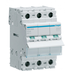 Выключатель нагрузки Hager SBN399 3P 125А/400В 3м