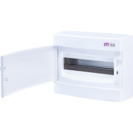 Наружный модульный щит ETI 001101006 ECT 12PO 12 М с белой дверцей
