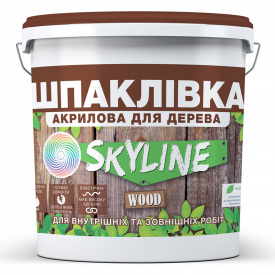 Шпаклевка для Дерева готовая к применению акриловая SkyLine Wood Ясень 7 кг