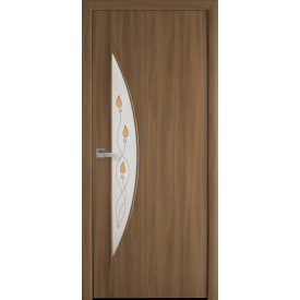 Міжкімнатні двері Місяць ПВХ Новий Стиль 600х900x2000 мм