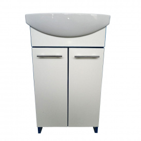 Тумба Mikola-M с умывальником пластиковая 2.0 Blue 65 см