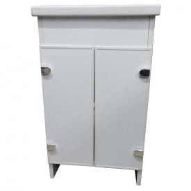 Тумба Mikola-M Eco Green light White с квадратным умывальником 50 см