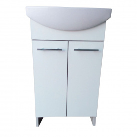 Тумба Mikola-M пластиковая 2.0 Grey с умывальником 50 см