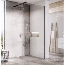 Душевая кабина бездверная Ravak Walk-In Wall 140/200 Transparent GW9WM0300Z1 черный