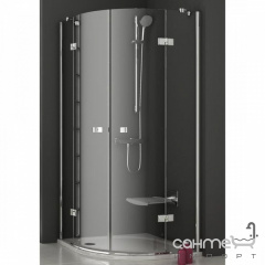 Полукруглый душевой уголок Ravak SmartLine SMSKK4-80 хром/графит 3S244A00Y1 Херсон