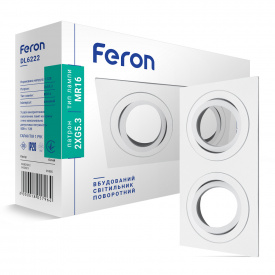 Встраиваемый поворотный светильник Feron DL6222 белый