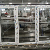 Вікно 1700x1400 мм монтажна ширина 70 мм профіль WDS Ekipazh Ultra 70, склопакет однокамерний 24 мм