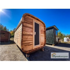Мобильная квадро баня бочка 6,0х2,4х2,4 под ключ Бердичів