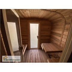 Мобильная квадро баня бочка 6,0х2,4х2,4 под ключ Бердичів