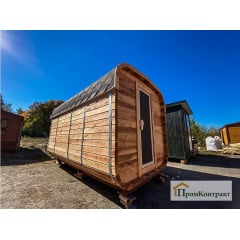 Мобильная квадро баня бочка 6,0х2,4х2,4 под ключ Бердичів