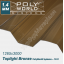 Профилированный монолитный поликарбонат TM TOPLIGHT 1265x3000x0.8 mm бронза Италия Киев