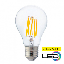 Лампа светодиодная LED 8W E27 2700K FILAMENT GLOBE-8 001-015-0008 Horoz