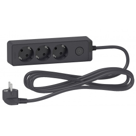Трехместный удлинитель Schneider Electric ST9433B (3м) черный