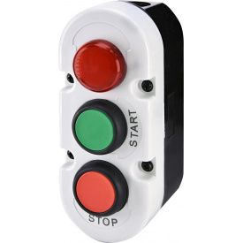 Трехмодульный кнопочный пост ETI 004771446 ESE3-V8 «START/STOP» с с индикатором 240V AC