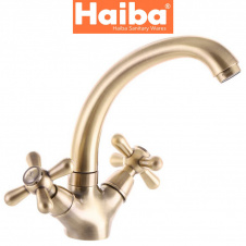 Смеситель для кухни ухо HAIBA Dominox (Chr-272) BRONZE