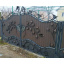 Кованые ворота с профнастила въезные 3.4х1.8м Legran Киев