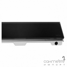Решётка прямого дренажного канала TECE TECEdrainline Glas 601292 стеклянный/черный
