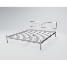 Кровать Tenero Хризантема1 1600х1900 Белое серебро