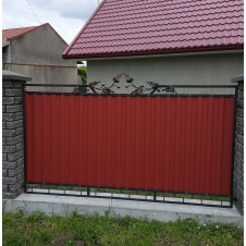 Забор с профнастилом закрытый Legran
