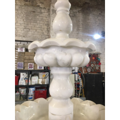 Мраморный фонтан белый под заказ Измаил