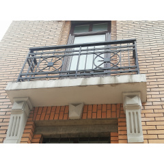 Кованый балкон прочный стальной с узором Legran Харьков