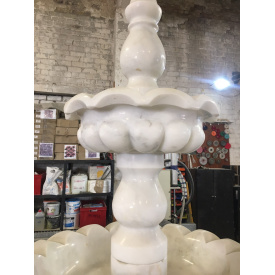 Мраморный фонтан белый под заказ