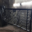 Ковані ворота розпашні з орнаментом Legran Ромни