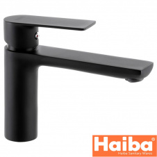 Смеситель для умывальника HAIBA ALEX BLACK Long (Chr-001)