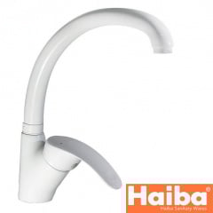 Смеситель для кухни Ухо HAIBA MARS WHITE белый Chr-011 Переяслав-Хмельницкий
