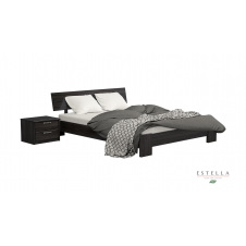 Фото - Двуспальная кровать Estella Титан 180х200 см деревянная венге Двуспальная кровать Estella Титан 180х200 см деревянная венге