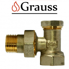 Grauss Кран радиаторный угловой нижний 3/4, Германия