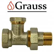 Grauss Кран радиаторный прямой нижний 3/4, Германия