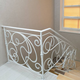 Ковані сходові поручні білі Legran