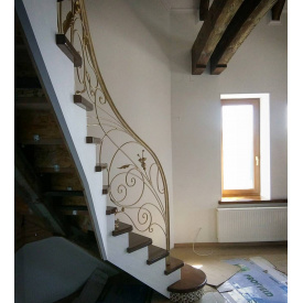 Перила кованые современные утончённые Legran