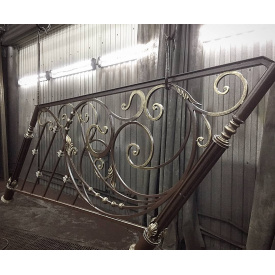 Ковані поручні патиновані із візерунком Legran